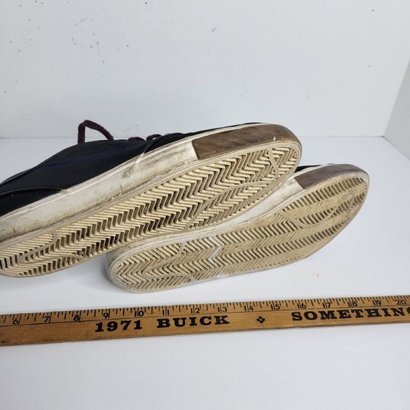 Nike SB Zoom Stefan Janoski Shoes Black Swoosh Logo Low Top Size 8.5 Academia - Picture 6 of 15